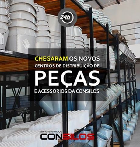 Estoque de peças no centro de distribuição