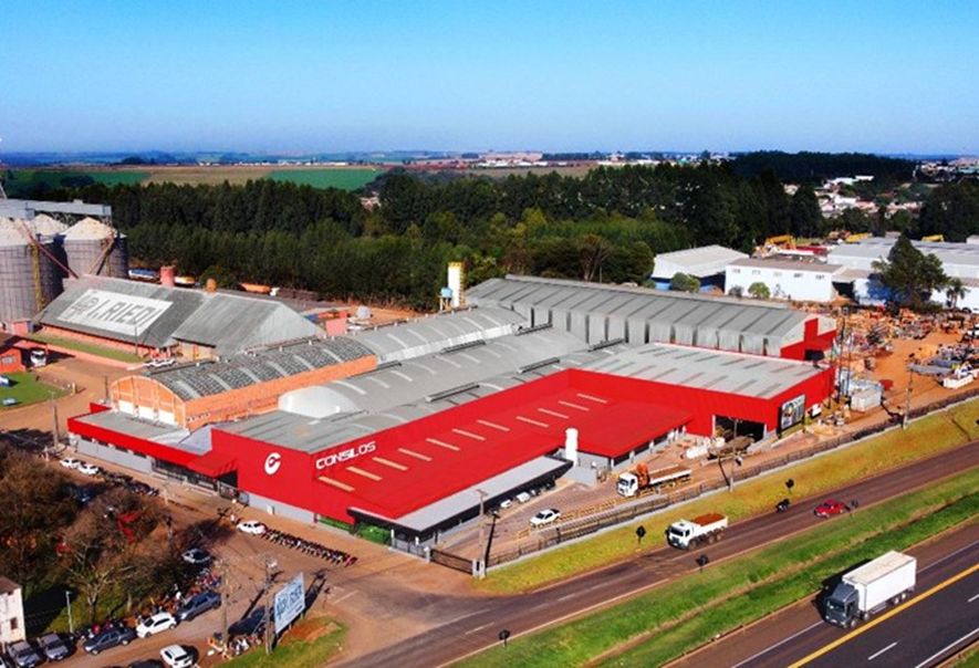 Vista aérea da fábrica da Consilos em Cascavel